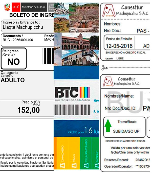 Boletos Turísticos
