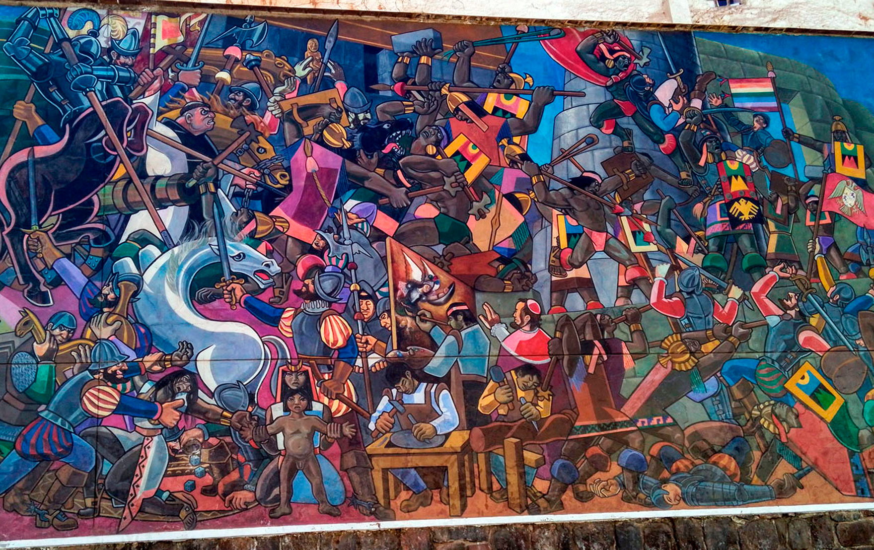 Mural historia del cusco